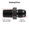 EVIL ENERGY 6AN to 1/4 BSPT Pipe Fitting Adapter Aluminum