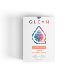 QLEAN Laundry Detergent Sheets (120 Loads) – Plastic-Free Package, Travel-Friendly, HE & Standard Washer Safe, Liquidless Laundry Soaps, Quick-Dissolving, Skin-Friendly Formula - Sweet Summer Love