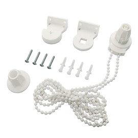 KnR Harmony Roller Blind Fittings 25mm / 1'' Pull Cord & Brackets & Sidewinder & Screws Plastic Replacement for Curtain Repair