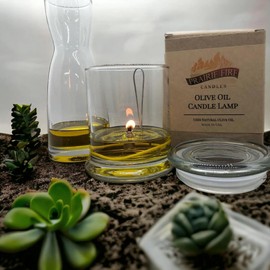 Prairie Fire Candles Olive Oil Candle Lamp - Emergency Backup - Power Outage