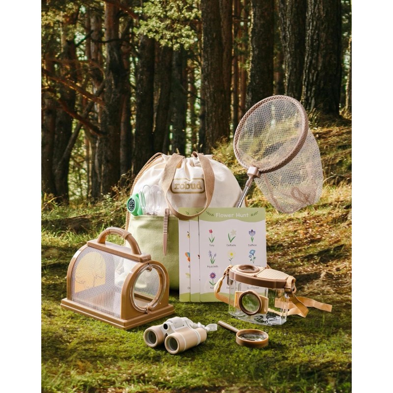 Robud Kids Outdoor Explorer Kit 12Pcs Bug Catcher Adventure Gift
