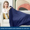 yescool Weighted Blanket with Cover Removable Soft Blue Queen Size