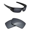 Alphax Black Chrome Polarized Replacement Lenses for Oakley Gascan OO9014