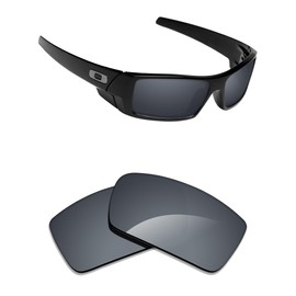 Alphax Black Chrome Polarized Replacement Lenses for Oakley Gascan OO9014