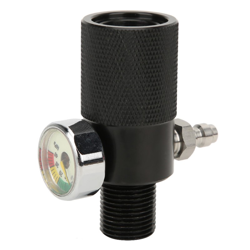 Air Filling Station Adapter with Pressure Gauge 40mpa 8mm/0.3in Male