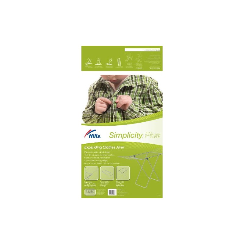 Hills Simplicity Plus Expanding Clothes Airer