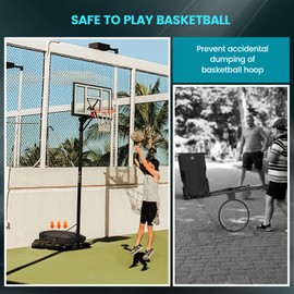 Weather-Proof Heavy Duty 600D Polyester Oxford Cloth Portable Base Anchor Weight for Basketball Hoops for Indoor Outdoor