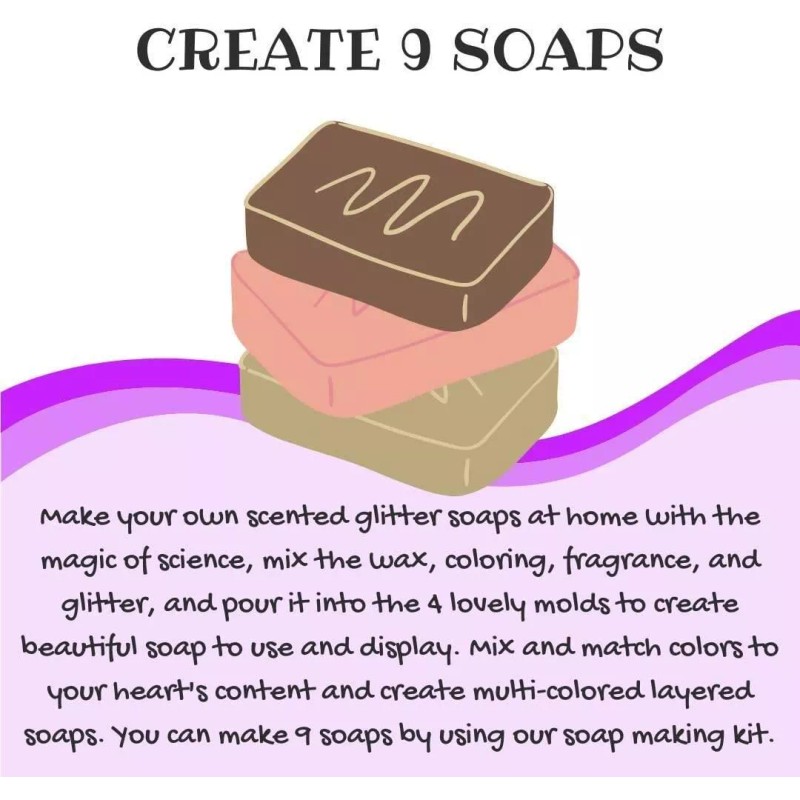 Mighty Mojo Explore STEM Learner Soap Making Kit Glitter DIY