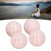 4Pcs Rose Quartz Crystal Balls 0.8in Diameter Clear Negative Energy