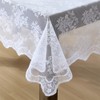 HLC.ME Jolene Floral Lace Fabric Tablecloth, Lace Fabric Table Cloth