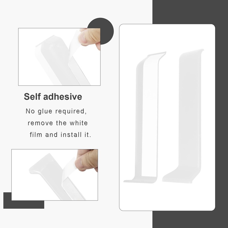 COUKIU Self Adhesive Baseboard Corner Blocks, 4inch(Width)3 Inside + 3