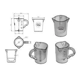 Rattleware Jarra de PC amarilla con doble boquilla de 3 onzas