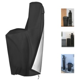 TORUTA Water Softener Cover 420D Waterproof Oxford Cloth Outdoor All Weather Protection 64" H x 40" W x 16" D - Black