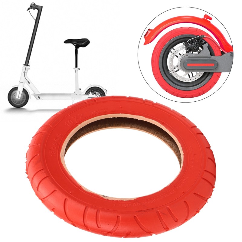 10x2 Red Inflatable Outer Tyre Rubber Tire Replace for Xiaomi