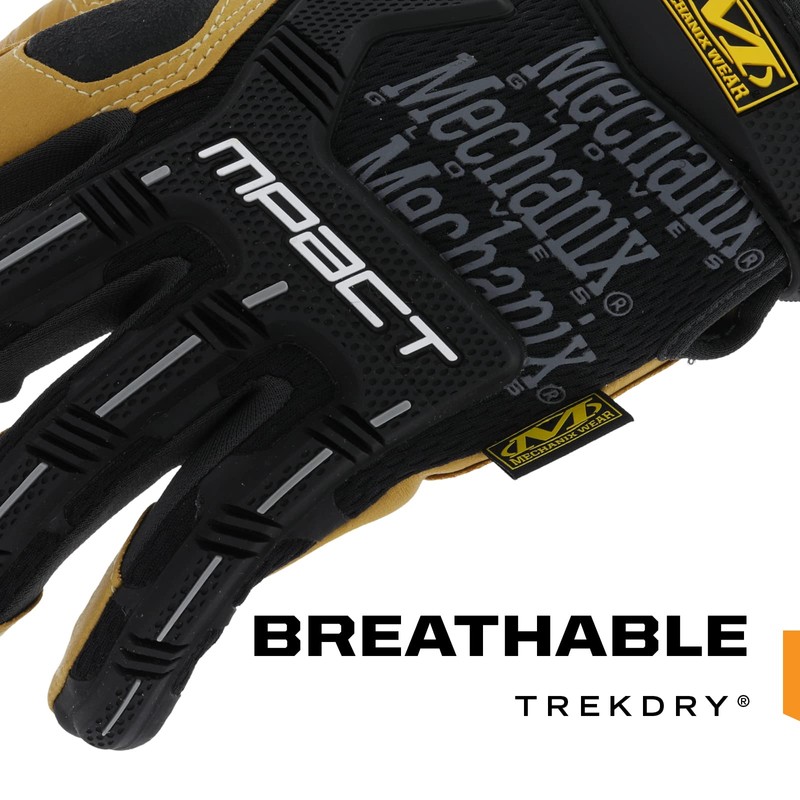Mechanix Wear: Material4X M-Pact Arbeitshandschuhe aus Kunstleder – Aufprallschutz, Absorbiert