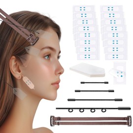 New Face Lift Kit,Face Tape Lifting Invisible,V-Face Lifting Invisible Adhesive Tape,Neck Tape Lifting Invisible,Facelift Band,Wrinkle Tape,Jowl Lift,Cord Lifter,Sagging Skin Facial Lifting Stickers
