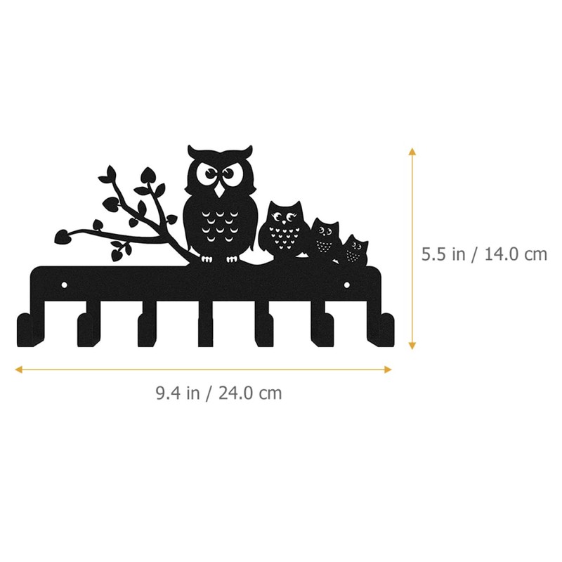 ABOOFAN Owl Design Heavy Duty Wall Mounted Coat Rack with