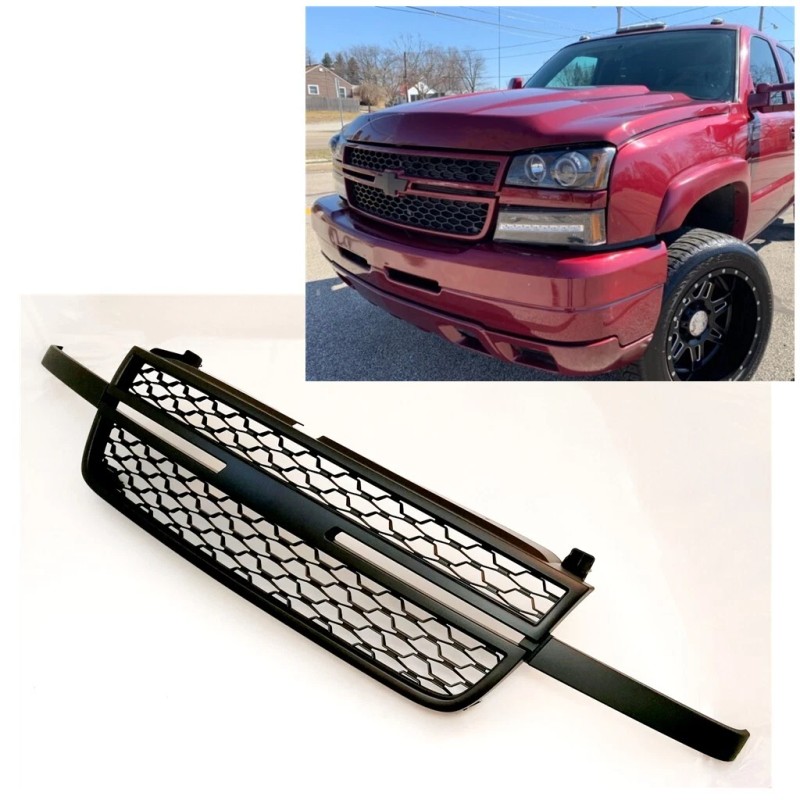 X-Parts For 2005-2007 SILVERADO 1500 2500 35000 Front Grill Mesh