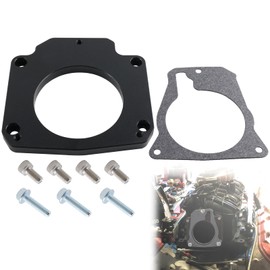 RiAiCiING LS Drive By Wire Throttle Body Adapter for LS3 4 Bolt Intake to LS1 3 Bolt TB DBW LS2 LH6 L92 L76 LY2 LY5 LY6 LC9 LFA LH8 LMG L98 L9H L20 L94 LZ1 L99 L96 LC8 L77 551567 Black