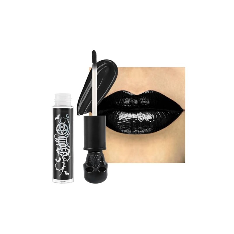 Malagna Cosmetics Labial gloss negro Calavera Ultrapigmentado 10gr Black gloss