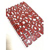 XIAXIN Waterproof PVC Alphabet Sticker Set Weatherproof Waterproof Roman Characters