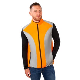 BTR Hi Vis Reflective Cycling & Running Gilet/Vest. Fits Men & Women. High Visibility (Hi Viz) & VERY Reflective Outdoor Sports Gilet. Yellow. XL 44-46 Inches