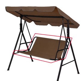 WingFly Garden Rocking Chair Seat Cover Rocking Chair Seat Covers for Garden Swing Seat Covers for Garden Chair Cover 2/3 Seater (Brown, 168 x 56 x 56 cm)