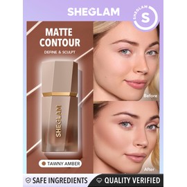 SHEGLAM Sun Sculpt Cool Toned Liquid Contour Stick Long Lasting Cream Bronzer Makeup - Tawny Amber