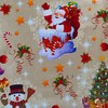 Oilcloth, wax tablecloth, garden tablecloth, Christmas candy cane, gold, width
