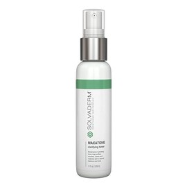 Solvaderm Maxatone Clarifying Facial Toner with Witch Hazel & Aloe – Pore Minimizer & Oil Control for Acne-Prone, Oily, or Sensitive Skin – Hydrating, Soothing, Dermatologist-Formulated