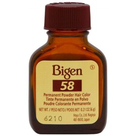 Bigen Powder Hair Color #58 Black Brown 0.21oz (3 Pack)