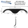 RecPro RV Tandem Fender Skirt | 78" W x 14