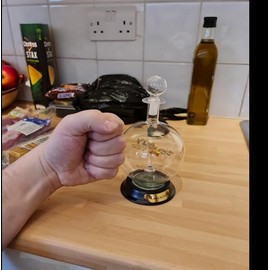 Lancaster Bomber Aeroplane in a Glass Decanter