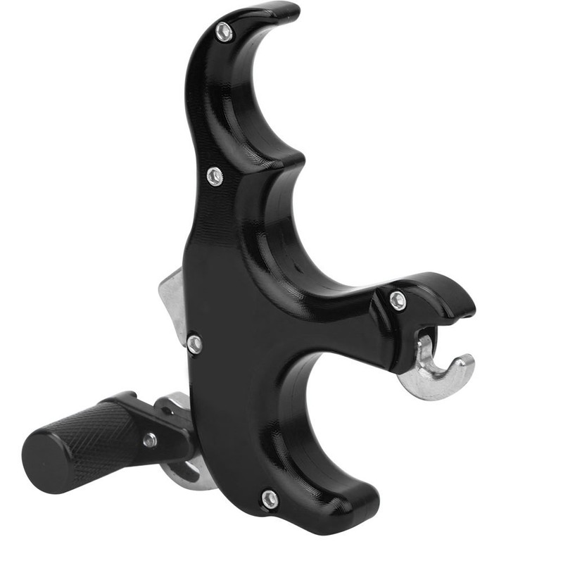 Aluminum Alloy Archery 3 Finger Compound Bow Release Grip Thumb