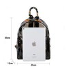 TINYAT Clear Backpack Waterproof Cute Clear Mini Stadium Approved Backpack