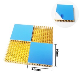 Heatsink, CTRICALVER Thermal Conductive Tape Included, Thermal Runaway Prevention Rack, Cooling Fins, Aluminum, Heat Dissipation Plate, Fire, TV, DIY Kit, IC Chip, MOSFET, Circuit Board, Suitable for