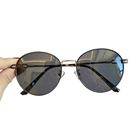 Feisedy B1247 Polarized Sunglasses, Men's, Women's, UV400, UV Protection, Stylish, TAC Round, Colored Lens, Metal Frame, Small Face, Outdoors, Traveling, Fishing, Climbing, Driving