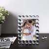 SAAEH SWWH 5x7 Clear Bubble Crystal Picture Frame,with 24 Clear