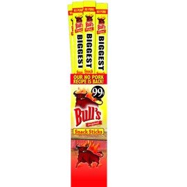 Bull's BIGGEST Snack Sticks .9oz - Box of 24