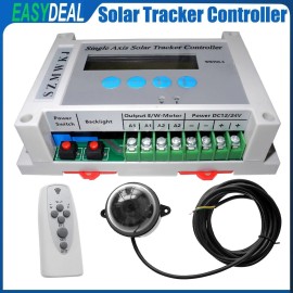 SZMWKJ Solar Tracking LCD Controller + Light Sensor for Single Axis Solar Panel Tracker - E:Whole Unit