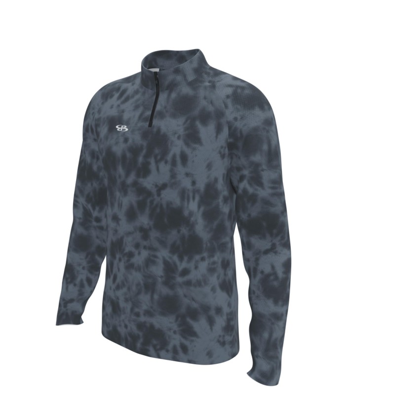 Boombah Boys Baseball Target Verge Quarter Zip Slate/Black/White - Size
