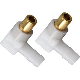 Caalii 2pcs 692317 493496 Carburetor Fuel Fitting Elbow Hose Connector Compatible with Carburetor Fuel Engine Snow Blower Lawn Tractor Generator 692317 493496 494451