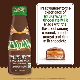 MilkyWay™ Chocolate Milk - Packed with the flavors of creamy caramel, smooth nougat and rich milk chocolate. Pack of 12, 14 oz Bottles