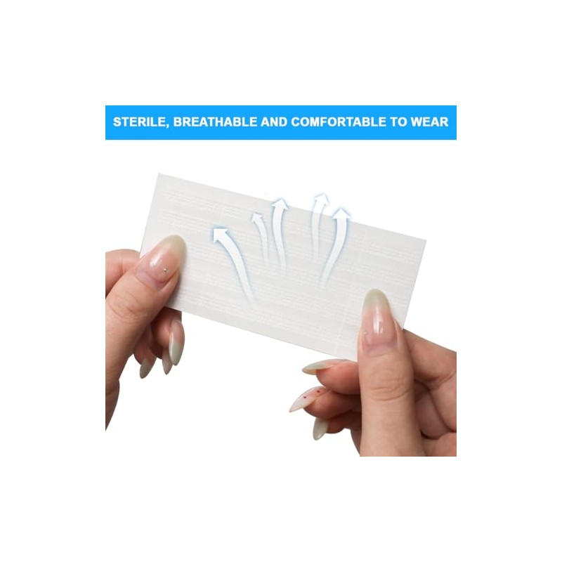 Wound Closure Strips, Pack of 50, Staple Plaster Strips, Skin
