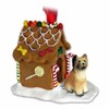 Briard Gingerbread House Christmas Ornament - Delightful!