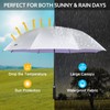 G4Free 54 Inch UV Protection Golf Umbrella UPF 50+ Large