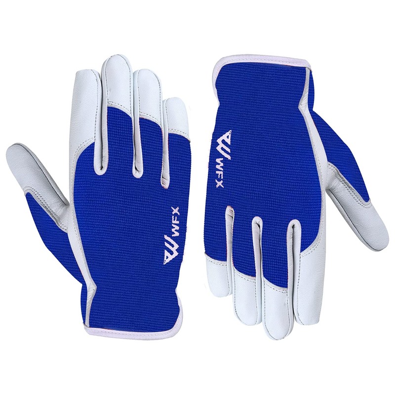 Leather Work Gloves Gardening Breathable Rigger Thorn Proof Palm Building