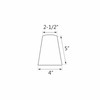 Aspen Creative 32659-2 Small Hardback Empire Shape Chandelier Clip-On Lamp
