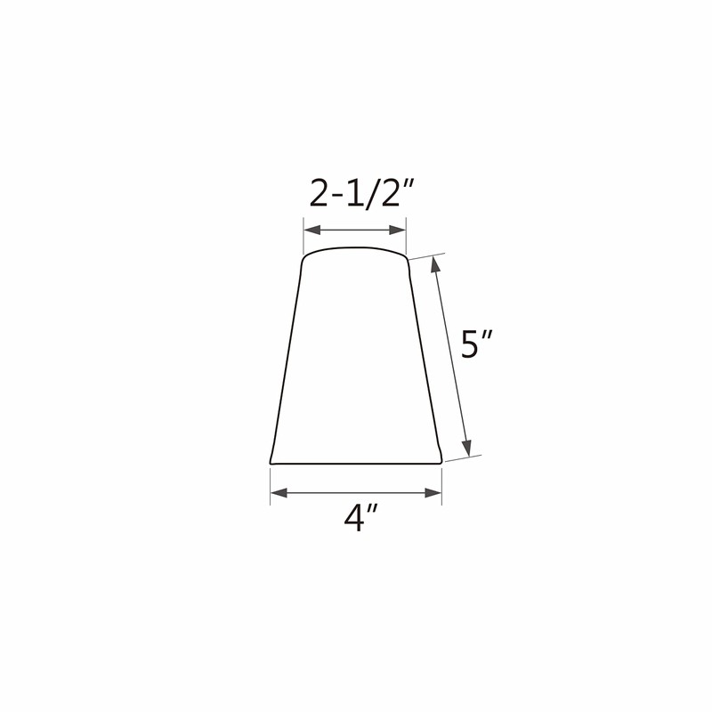 Aspen Creative 32659-2 Small Hardback Empire Shape Chandelier Clip-On Lamp