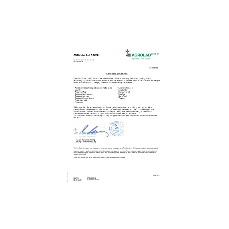 Pack of 3 Vita World Arthro Joint Complex 3 x